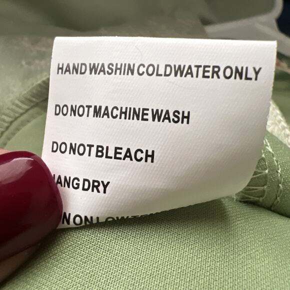 New Solitaire Green Embroidered Boho Faux Suede Open Front Long Coat Small E25 - Picture 7 of 8